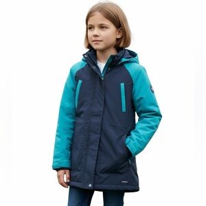 Lands' End Kids Jacket - Navy and Teal